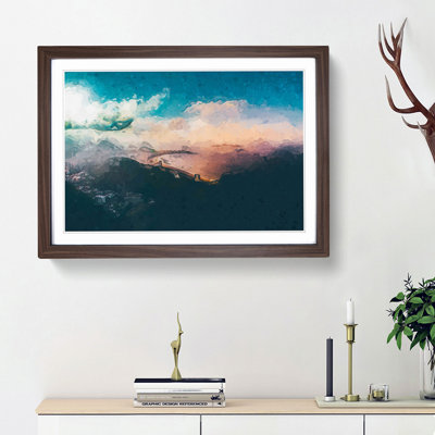 Copacabana Beach in Rio De Janeiro in Abstract - Picture Frame Graphic Art Print