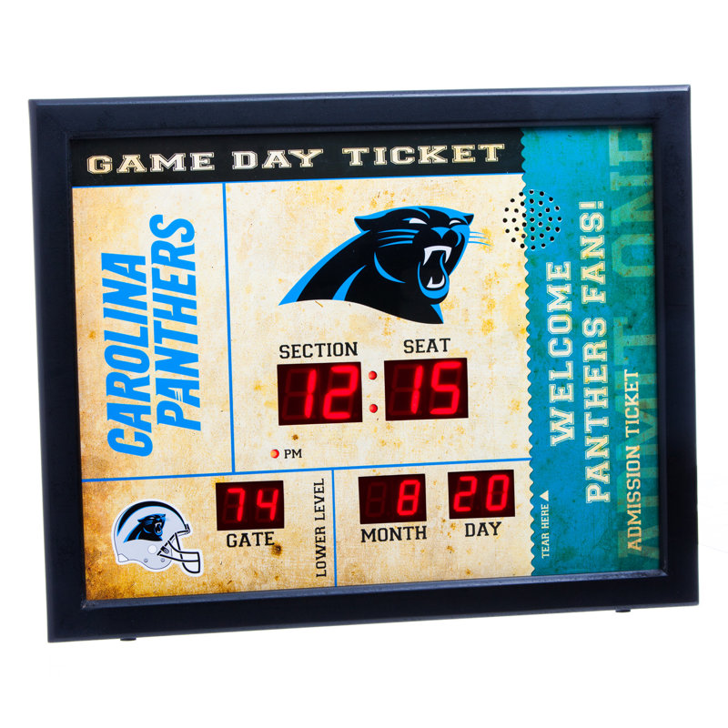 Horloge murale NFL, Panthers de Caroline