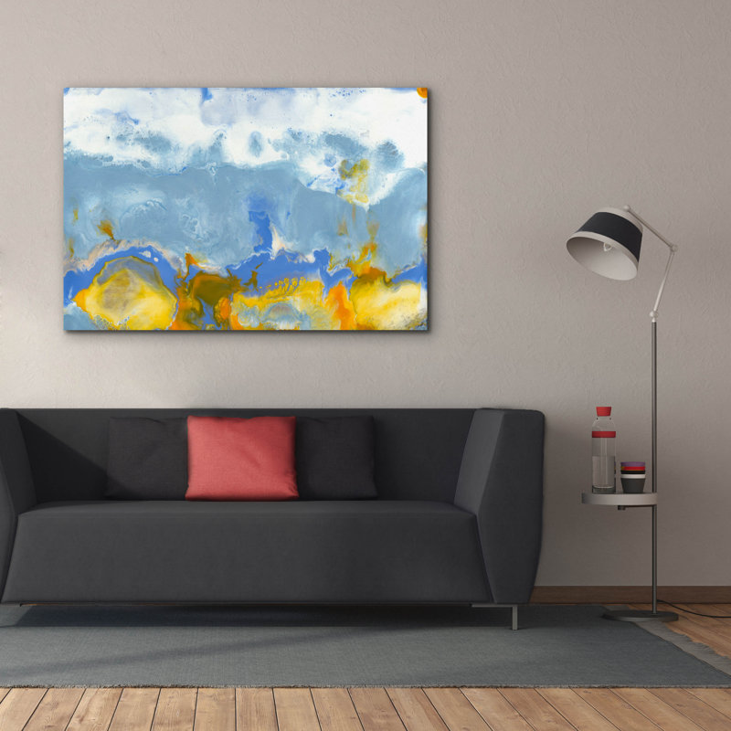 Toile épique Graffiti «Sun Up 1» par Alicia Ludwig, 60 po x 40 po