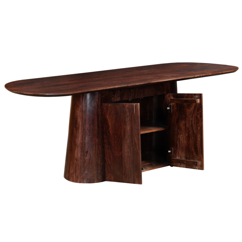 Solid Wood Base Dining Table