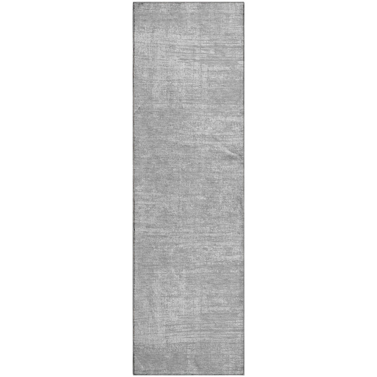 Premium Machine Washable Prisco Silver Rug