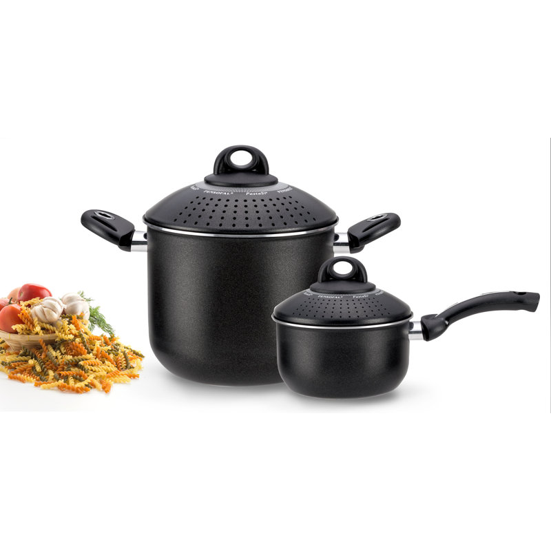 Biostone 9 - Piece Non-Stick Aluminum Cookware Set