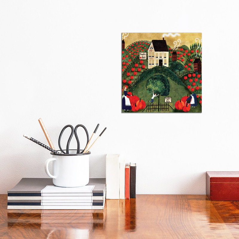 Welcome 1 Piece Painting on Canvas, 45.72cm H x 45.72cm W x 3.81cm D, Wrapped Canvas