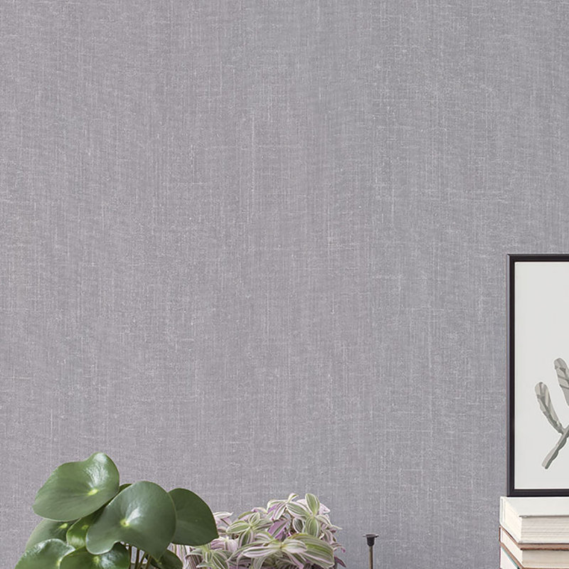 Geometrix 10m x 52.8cm Satin Wallpaper Roll, Dark Grey
