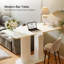 Faux Marble Bar Table, 47-inch Counter Height Table