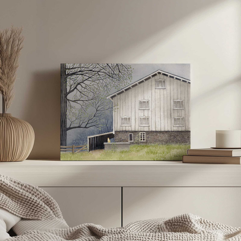 «Sullivan Barn» par Linda Spivey, reproduction d'art, L 32 po x H 24 po, Ne s’applique pas, Toile tendue