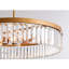 Lustre tambour en cristal 6 lumières Eva