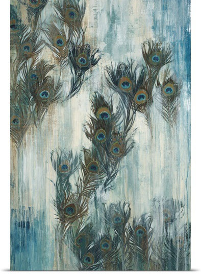 «Drit Proud as a Peacock» par Liz Jardine, reproduction d'art, H 30 po x l 20 po x P 1,5 po, Toile