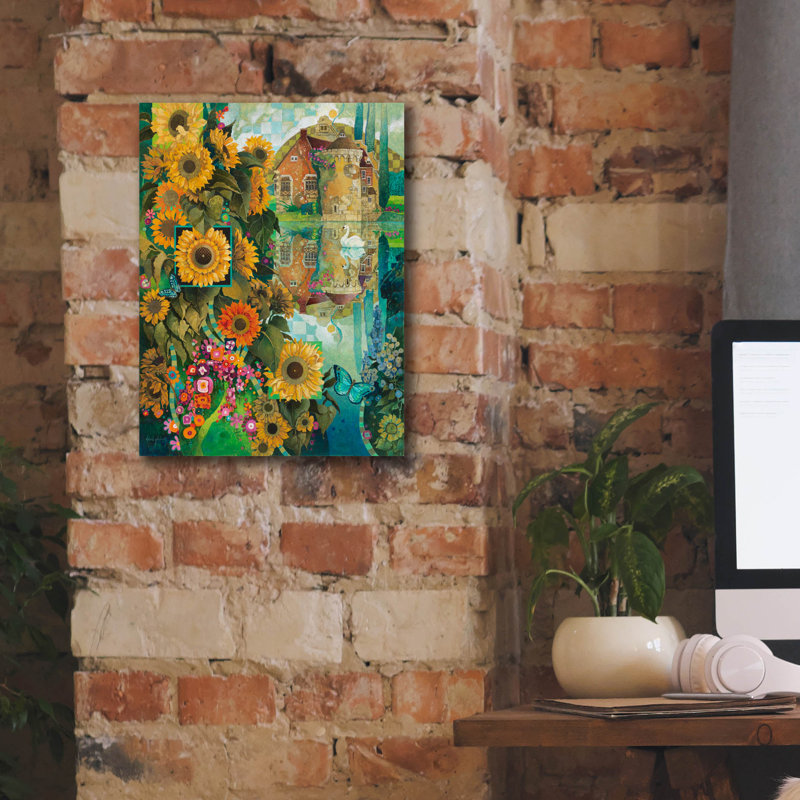 «A Lived View In Kent» par David Galchutt, art mural sur toile, H 16 po x l 12 po x P 0,75 po