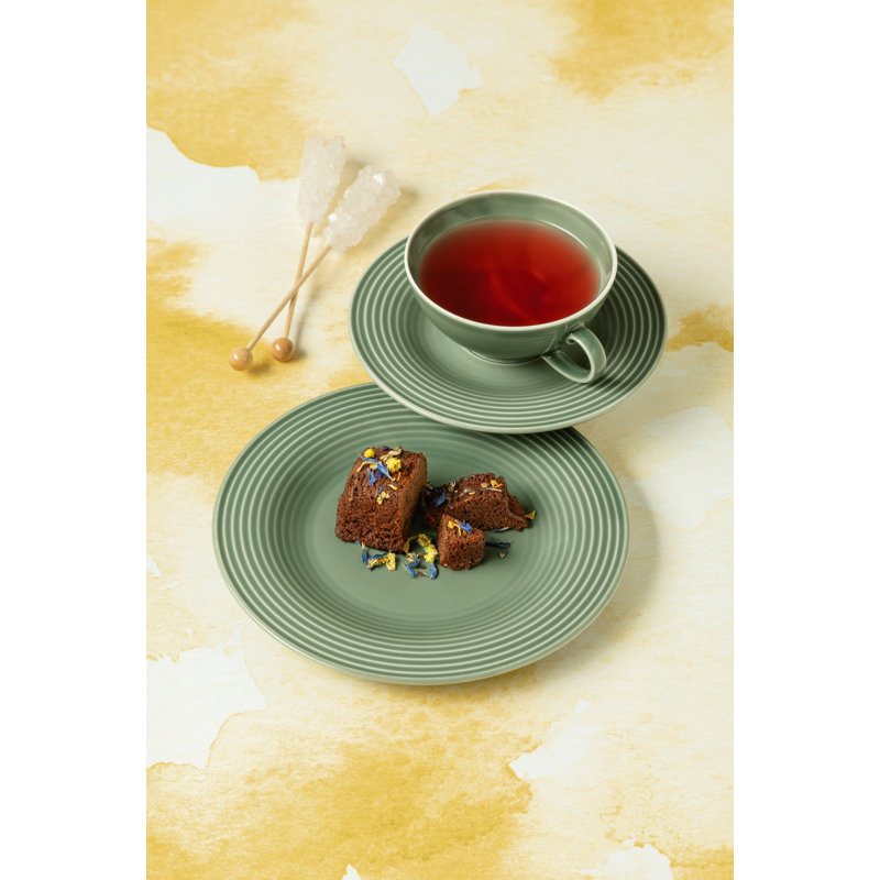 Porcelain Teacup, Sage Green