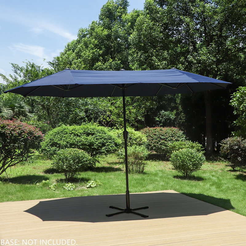 6 - Person Patio Dining Set with Rectangular Table, Yes, Navy