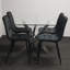 Dining Table and 4 Chairs Rectangle Table 4 Velvet Chairs Dining Set-2138288876