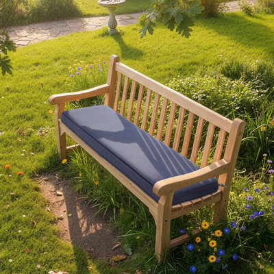 Lucy Eider & Ivory Outdoor 3" Bench Seat Cushion