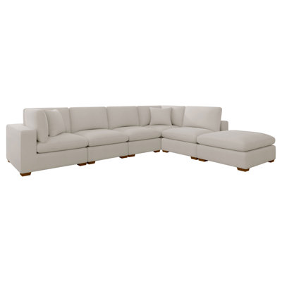 Trayce 6-piece Upholstered Modular Sectional Sofa Ivory