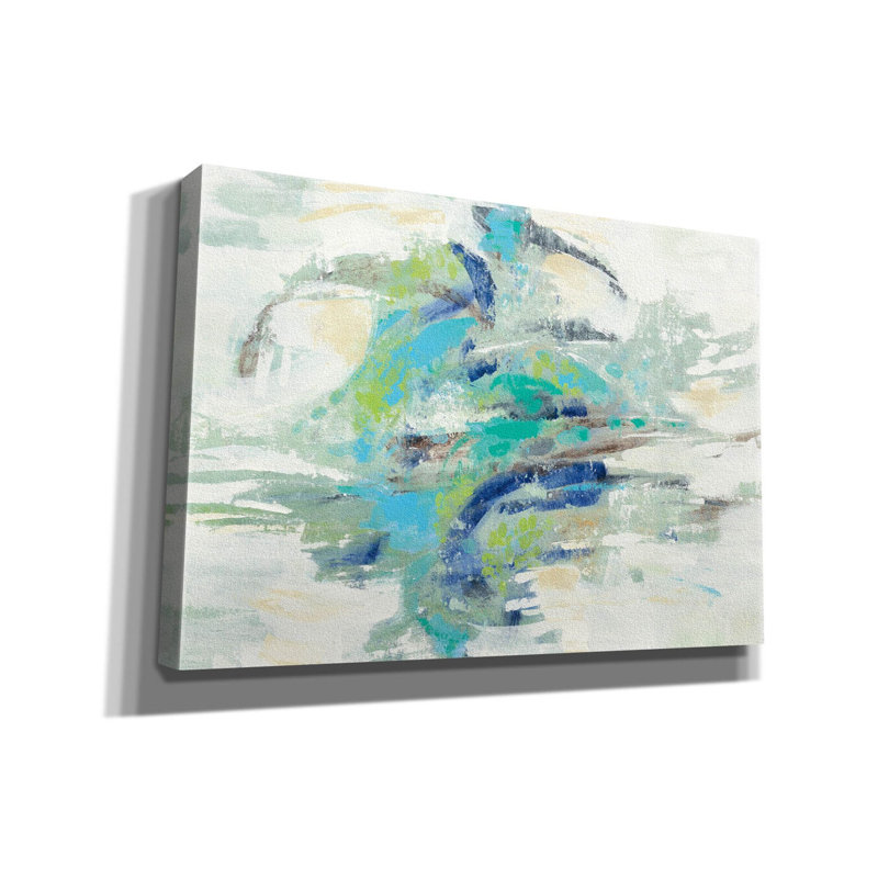  «Rivière tourbillon» par Silvia Vassileva, art mural sur toile, 26 po x 18 po