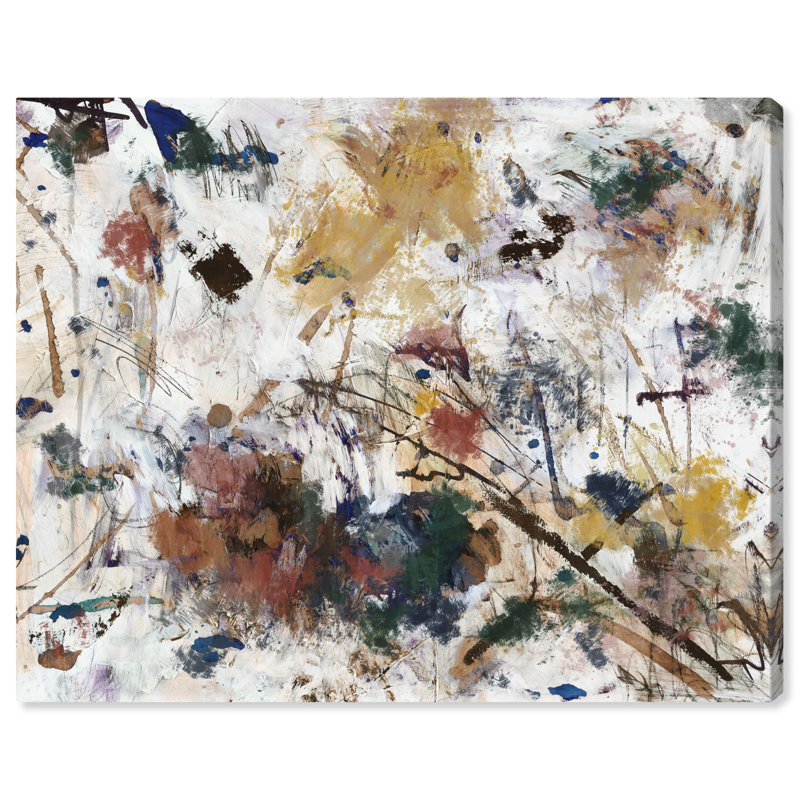 Elegant Bold Paint Splatters Print by Oliver Gal, 24" H x 30" W, Wrapped Canvas