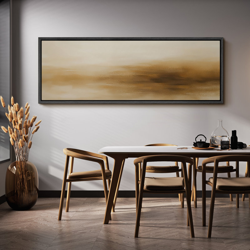 Grande impression sur toile encadrée, impression de paysage abstrait pour la décoration intérieure moderne, H 20 po x l 60 po