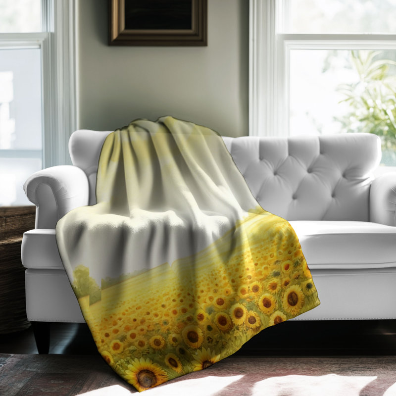 Pastel Petals Delight - couverture en sherpa de qualité supérieure 1 pièce - reproduction d'art luxueuse, Lit simple