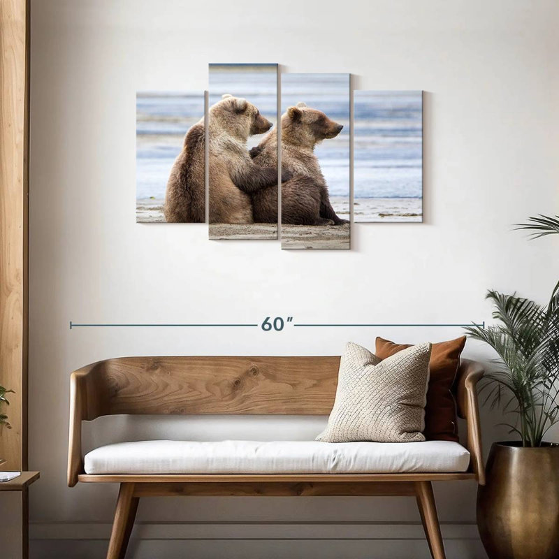 Brampt Bear Cub Siblings, 27" H x 43" W