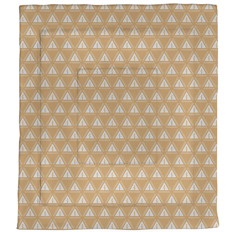 Édredon réversible en microfibre Theo Nath, Édredon grand, Orange / blanc