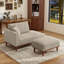 Chaise longue et tabouret rembourrés Finken-1086305210