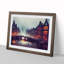 Amsterdam Canal At Night - Single Picture Frame Print-427512264-427512266