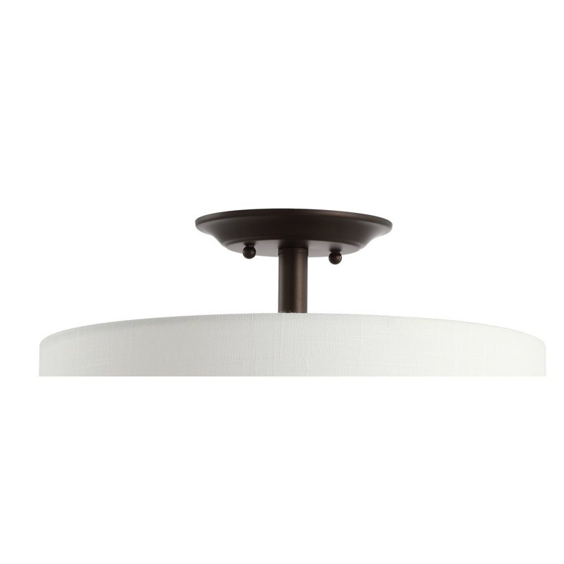Winterton Fabric Semi Flush Mount, Oil Rubbed Bronze