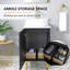 Ensemble de meuble-lavabo simple moderne 18 po noir