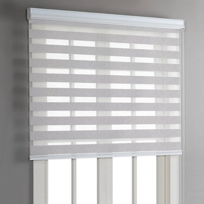 Store à enroulement semi-transparent Robbe, l 36 po x L 84 po, gris