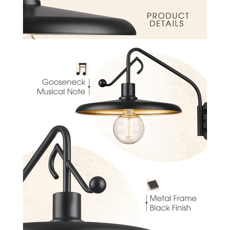 Landover Armed Sconce, Barn Light