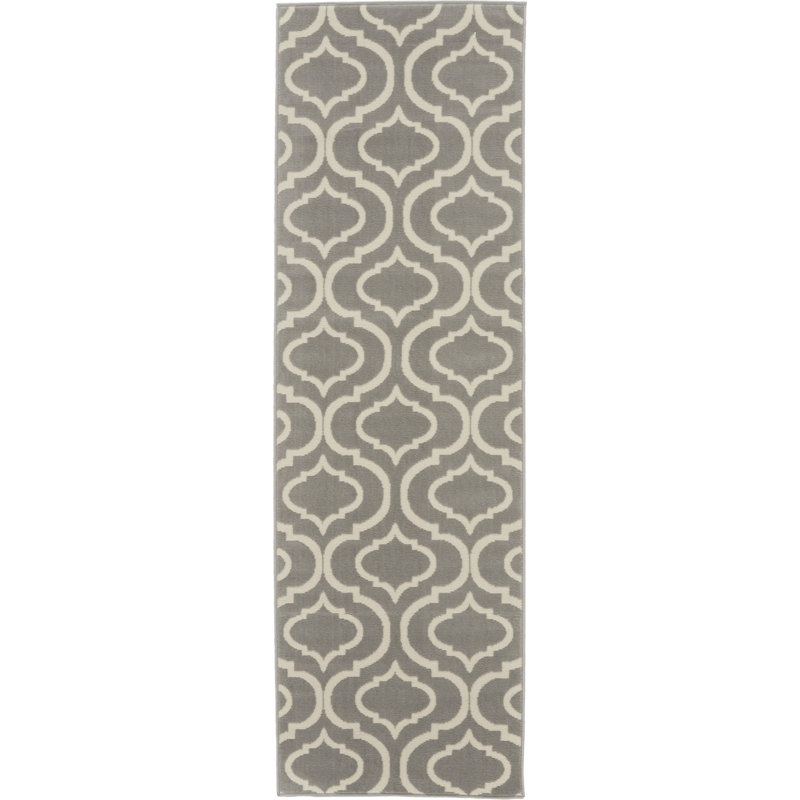 Tapis gris Sheron, Tapis de couloir 2 pi 3 po x 7 pi 3 po