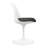 Modholic Tulip Swivel Side Chair, Black (Set Of 2)-929971211-873244884