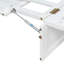 Grand lit escamotable avec grands tiroirs, blanc