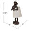 Lampe singe 22 po en résine avec abat-jour cylindrique en lin Dillon, brun Dillon