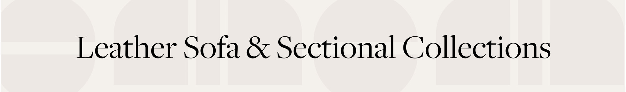 Leather Sofa & Sectional Collections
