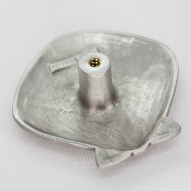 1 1/2" Seashell Knob, 1, 2" L x 2" W, Brushed Nickel