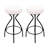 Modern Backless Bar Stools Set Of 2 Round Upholstered Counter Stools For Kitchen Island Velvet Dining Chairs-1867430958