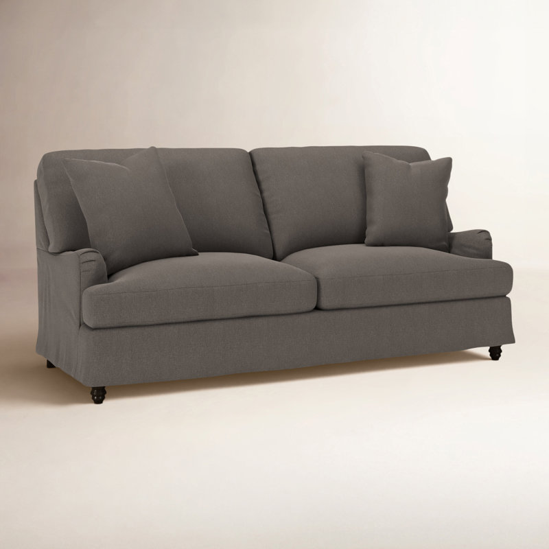 Canapé Walters 82 po, Tissage natté gris anthracite Drusky Sustain®