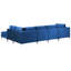 Millings 5 Seater Velvet Sofa & Chaise-34863813-34863815