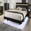 Mobilier de chambre à coucher moderne à DEL sous le lit-749533507-749533535