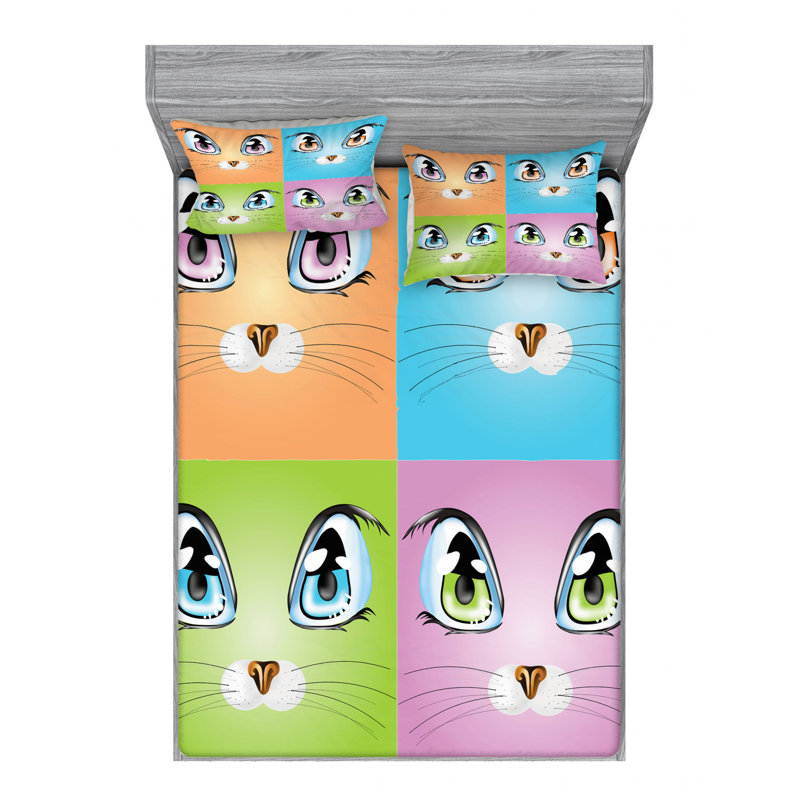 Microfiber Sheet Set, Queen Sheet Set with Fitted Sheet