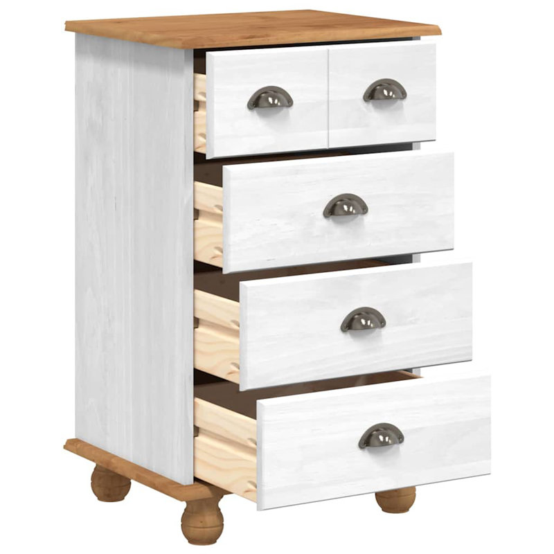 Solid Wood Rectangle Accent Chest, White