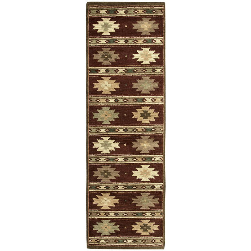 Southwestern Indoor / Outdoor Rug, Runner 2'6" x 8'