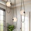 Petra  3 Light Black dimmable LED Chandelier-89309201-89309203