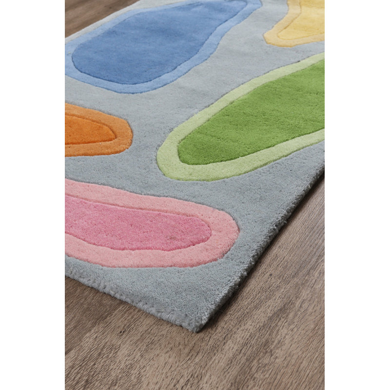 Charise Paisley Wool Hand Woven Area Rug, Rectangle 60 x 90cm