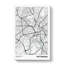 Map Nottingham UK - Wrapped Canvas-61877814