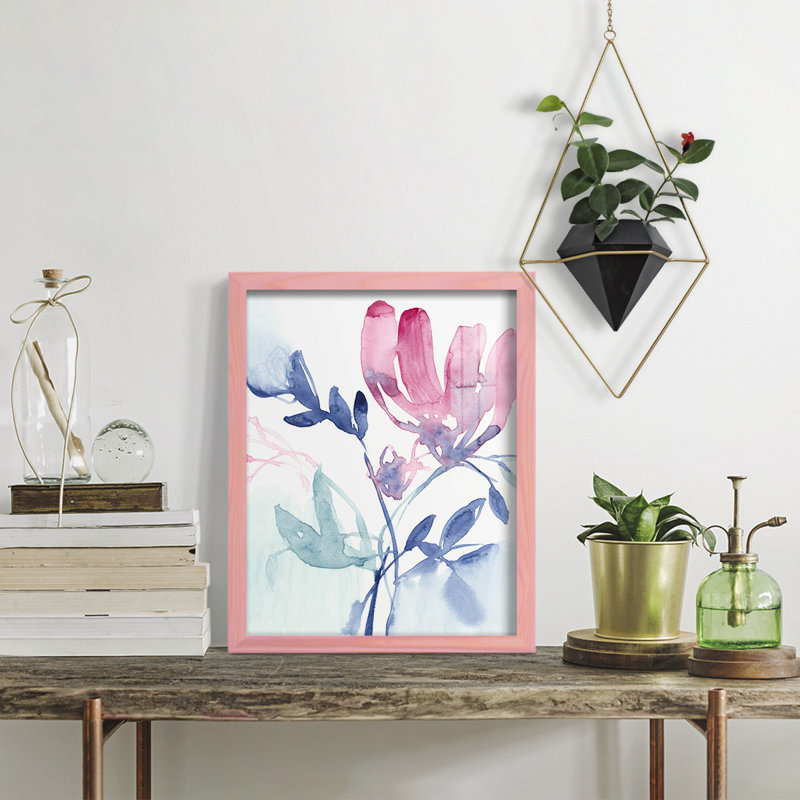 Fuchsia Sway I " Fuchsia Sway I ", 15" H x 12" W x 1" D, Pink