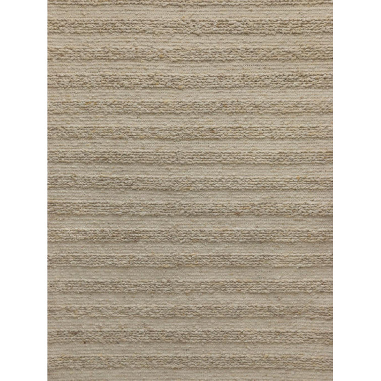 Manali Stripes Area Rug in Light Beige