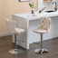 Rosella Swivel Upholstered Adjustable Height Counter Stool with Metal Frame-2089767864