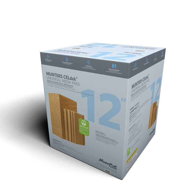 12" Evaporative Cooler Replacement Pad, 29" H x 41.25" W x 12" D